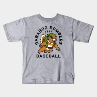 Baraboo Bombers Baseball (Light) Kids T-Shirt